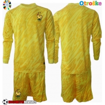 Otroške Nogometnih dresov Francija Vratar Domači EP 2024 Dolgi rokavi (+ hlače)